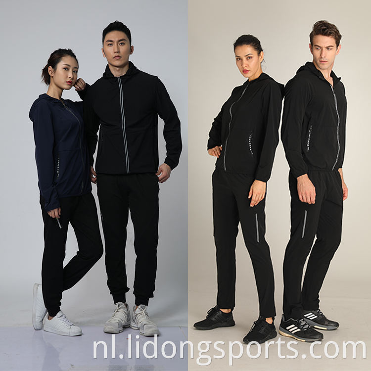 Hot Sale ademende trainingskleding jogging track pakken gym tracksuit set mannen met lage prijs